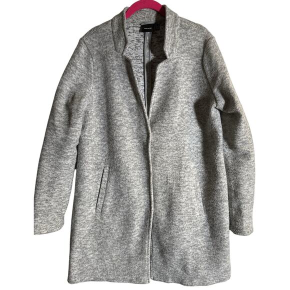 Vero Moda Women's Katrine Brushed Jacket Gray Size Medium Cardigan winter cabin - Picture 3 of 8